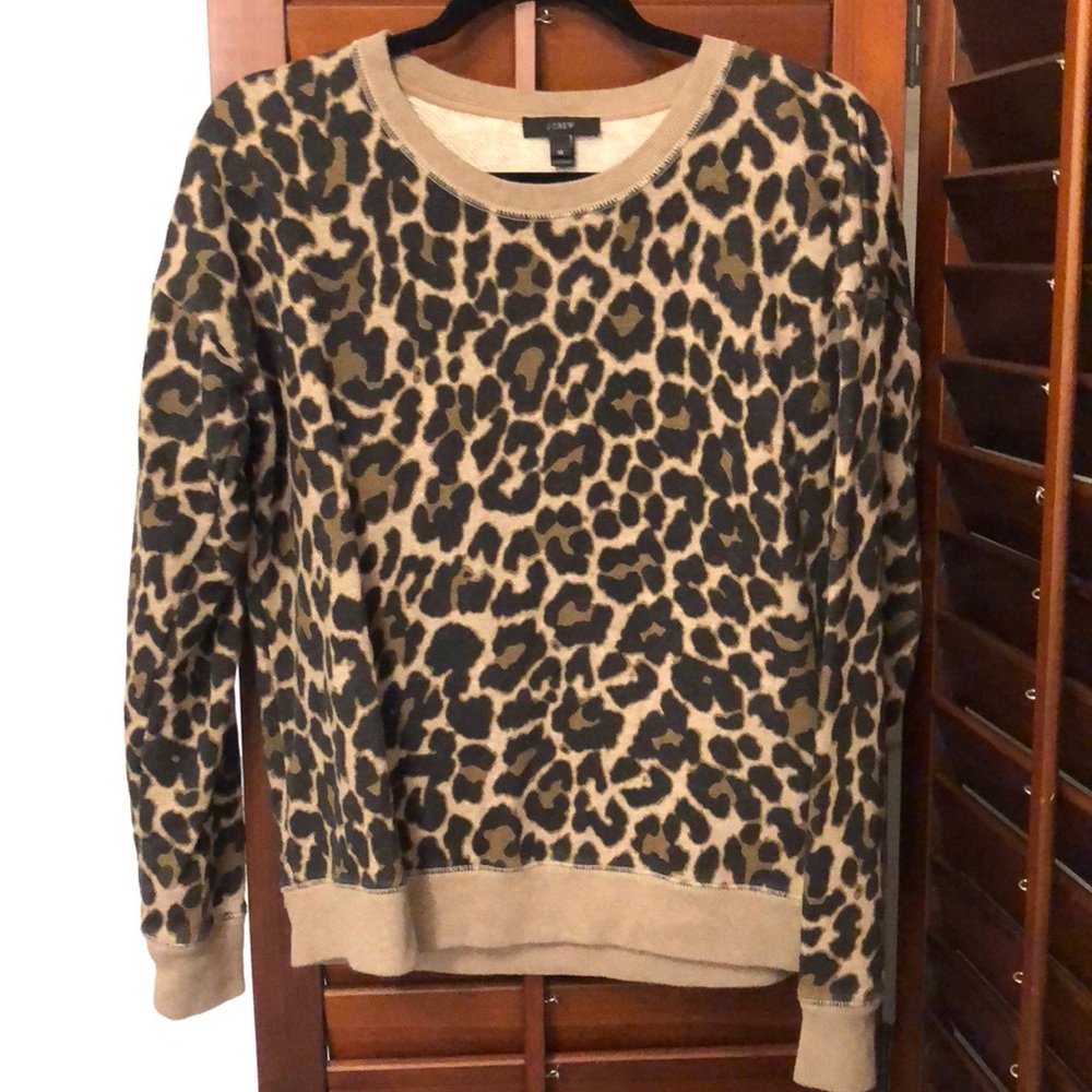 J. Crew cheetah print sweater
